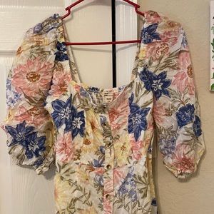 Billabong floral midi dress size M